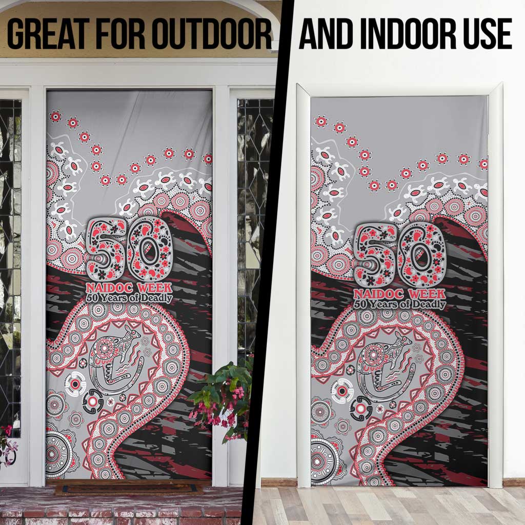 Essendon Bombers NAIDOC Week 2026 Door Cover Australian Aboriginal Dot Art Dreamtime Pattern Style