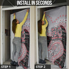Essendon Bombers NAIDOC Week 2026 Door Cover Australian Aboriginal Dot Art Dreamtime Pattern Style