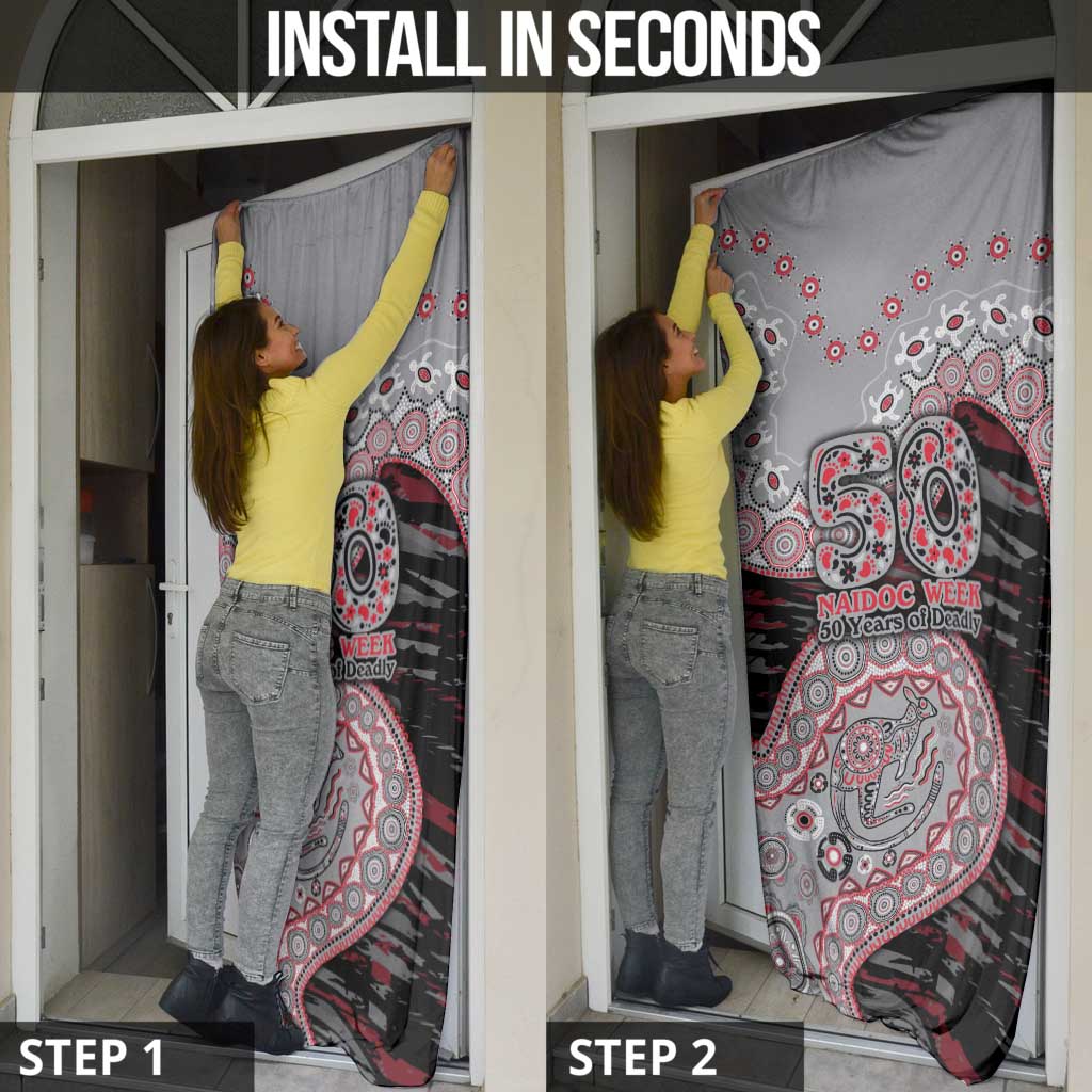 Essendon Bombers NAIDOC Week 2026 Door Cover Australian Aboriginal Dot Art Dreamtime Pattern Style