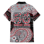Essendon Bombers NAIDOC Week 2026 Family Matching Mermaid Dress and Hawaiian Shirt Australian Aboriginal Dot Art Dreamtime Pattern Style