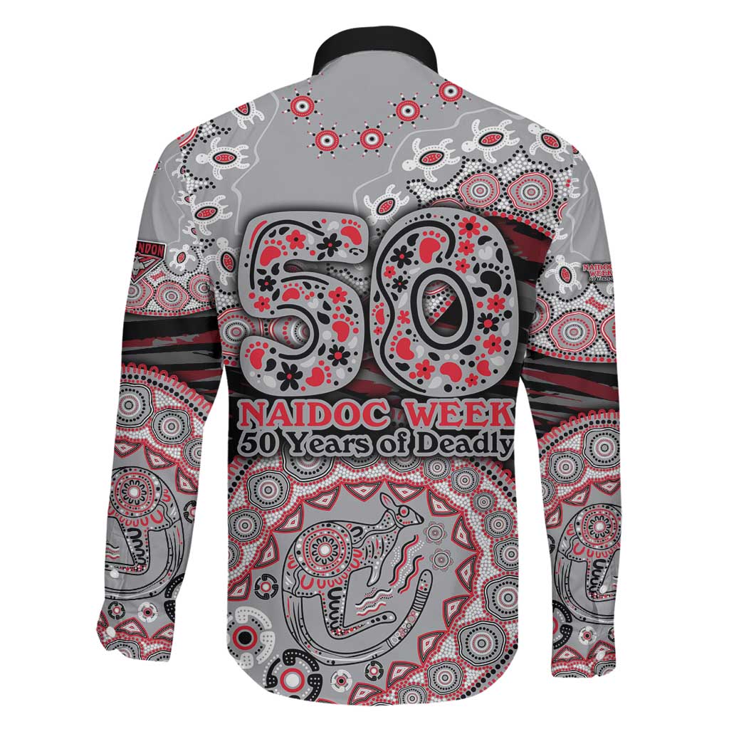 Essendon Bombers NAIDOC Week 2026 Family Matching Mermaid Dress and Hawaiian Shirt Australian Aboriginal Dot Art Dreamtime Pattern Style