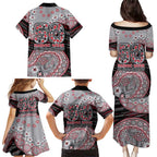 Essendon Bombers NAIDOC Week 2026 Family Matching Puletasi and Hawaiian Shirt Australian Aboriginal Dot Art Dreamtime Pattern Style