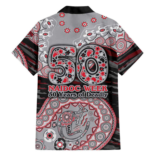 Essendon Bombers NAIDOC Week 2026 Family Matching Summer Maxi Dress and Hawaiian Shirt Australian Aboriginal Dot Art Dreamtime Pattern Style
