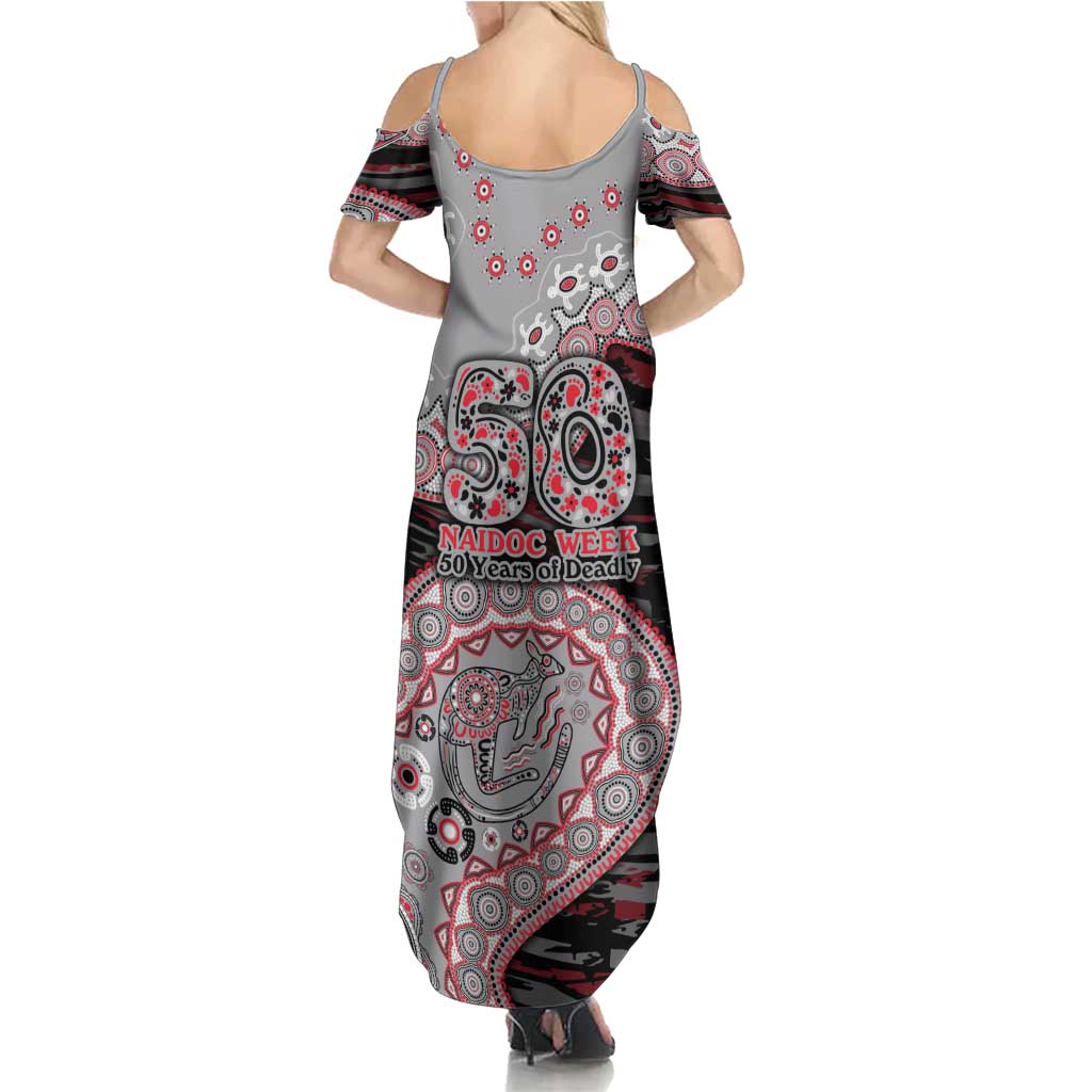 Essendon Bombers NAIDOC Week 2026 Family Matching Summer Maxi Dress and Hawaiian Shirt Australian Aboriginal Dot Art Dreamtime Pattern Style