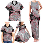Essendon Bombers NAIDOC Week 2026 Family Matching Tank Maxi Dress and Hawaiian Shirt Australian Aboriginal Dot Art Dreamtime Pattern Style