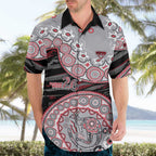 Essendon Bombers NAIDOC Week 2026 Hawaiian Shirt Australian Aboriginal Dot Art Dreamtime Pattern Style