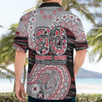 Essendon Bombers NAIDOC Week 2026 Hawaiian Shirt Australian Aboriginal Dot Art Dreamtime Pattern Style