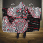 Essendon Bombers NAIDOC Week 2026 Hooded Blanket Australian Aboriginal Dot Art Dreamtime Pattern Style