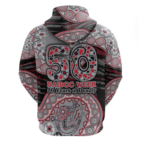 Essendon Bombers NAIDOC Week 2026 Hoodie Australian Aboriginal Dot Art Dreamtime Pattern Style