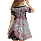 Essendon Bombers NAIDOC Week 2026 Kid Short Sleeve Dress Australian Aboriginal Dot Art Dreamtime Pattern Style