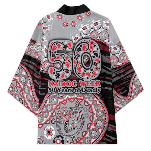 Essendon Bombers NAIDOC Week 2026 Kimono Australian Aboriginal Dot Art Dreamtime Pattern Style