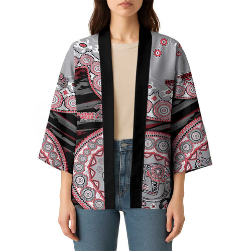 Essendon Bombers NAIDOC Week 2026 Kimono Australian Aboriginal Dot Art Dreamtime Pattern Style