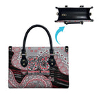 Essendon Bombers NAIDOC Week 2026 Leather Bag Australian Aboriginal Dot Art Dreamtime Pattern Style