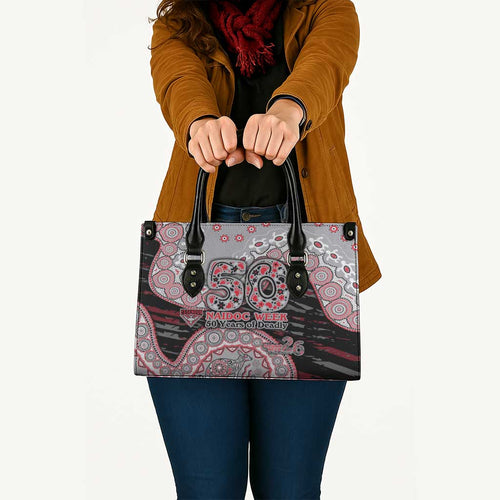 Essendon Bombers NAIDOC Week 2026 Leather Bag Australian Aboriginal Dot Art Dreamtime Pattern Style