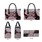 Essendon Bombers NAIDOC Week 2026 Leather Bag Australian Aboriginal Dot Art Dreamtime Pattern Style