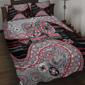 Essendon Bombers NAIDOC Week 2026 Quilt Bed Set Australian Aboriginal Dot Art Dreamtime Pattern Style