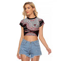 Essendon Bombers NAIDOC Week 2026 Raglan Cropped T Shirt Australian Aboriginal Dot Art Dreamtime Pattern Style