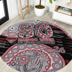 Essendon Bombers NAIDOC Week 2026 Round Carpet Australian Aboriginal Dot Art Dreamtime Pattern Style