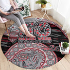 Essendon Bombers NAIDOC Week 2026 Round Carpet Australian Aboriginal Dot Art Dreamtime Pattern Style