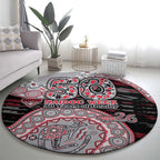 Essendon Bombers NAIDOC Week 2026 Round Carpet Australian Aboriginal Dot Art Dreamtime Pattern Style