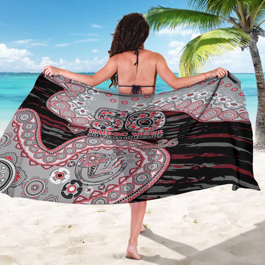 Essendon Bombers NAIDOC Week 2026 Sarong Australian Aboriginal Dot Art Dreamtime Pattern Style