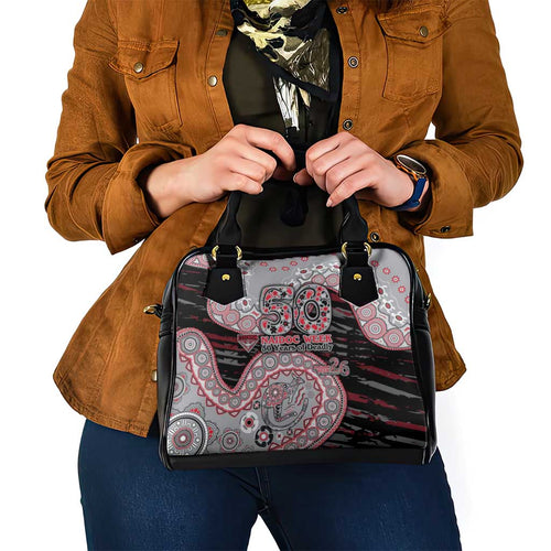 Essendon Bombers NAIDOC Week 2026 Shoulder Handbag Australian Aboriginal Dot Art Dreamtime Pattern Style
