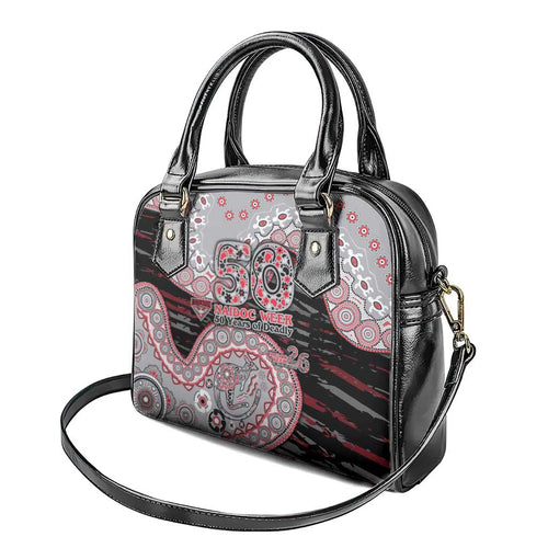 Essendon Bombers NAIDOC Week 2026 Shoulder Handbag Australian Aboriginal Dot Art Dreamtime Pattern Style