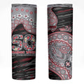 Essendon Bombers NAIDOC Week 2026 Skinny Tumbler Australian Aboriginal Dot Art Dreamtime Pattern Style