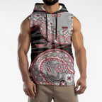 Essendon Bombers NAIDOC Week 2026 Sleeveless Hoodie Australian Aboriginal Dot Art Dreamtime Pattern Style