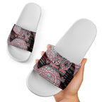 Essendon Bombers NAIDOC Week 2026 Slide Sandals Australian Aboriginal Dot Art Dreamtime Pattern Style
