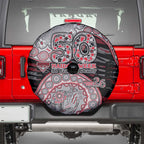 Essendon Bombers NAIDOC Week 2026 Spare Tire Cover Australian Aboriginal Dot Art Dreamtime Pattern Style