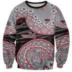 Essendon Bombers NAIDOC Week 2026 Sweatshirt Australian Aboriginal Dot Art Dreamtime Pattern Style