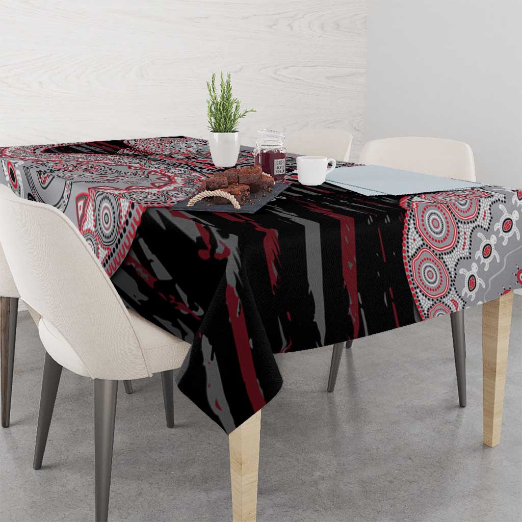 Essendon Bombers NAIDOC Week 2026 Tablecloth Australian Aboriginal Dot Art Dreamtime Pattern Style
