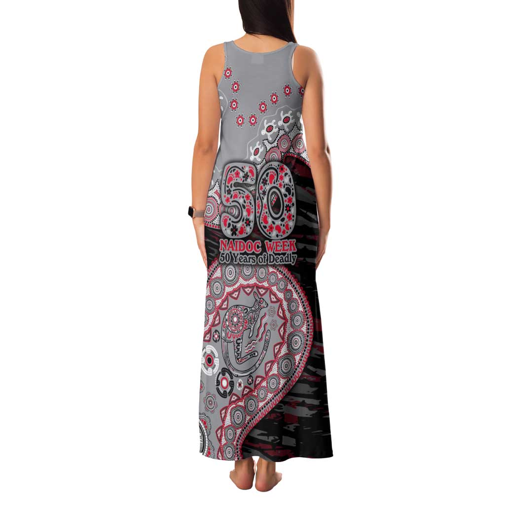 Essendon Bombers NAIDOC Week 2026 Tank Maxi Dress Australian Aboriginal Dot Art Dreamtime Pattern Style