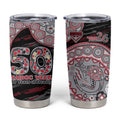 Essendon Bombers NAIDOC Week 2026 Tumbler Cup Australian Aboriginal Dot Art Dreamtime Pattern Style