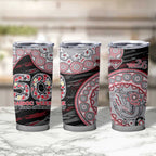 Essendon Bombers NAIDOC Week 2026 Tumbler Cup Australian Aboriginal Dot Art Dreamtime Pattern Style