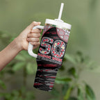 Essendon Bombers NAIDOC Week 2026 Tumbler With Handle Australian Aboriginal Dot Art Dreamtime Pattern Style