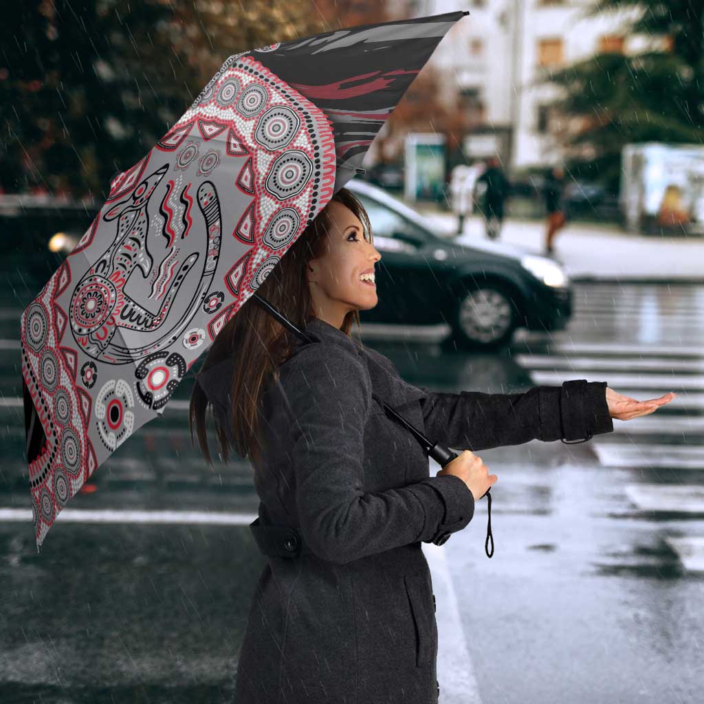 Essendon Bombers NAIDOC Week 2026 Umbrella Australian Aboriginal Dot Art Dreamtime Pattern Style