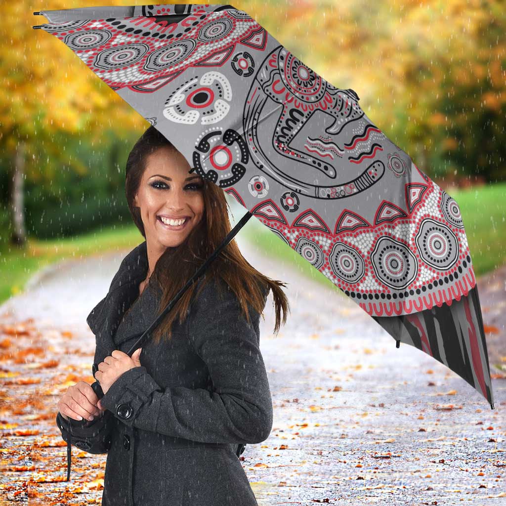 Essendon Bombers NAIDOC Week 2026 Umbrella Australian Aboriginal Dot Art Dreamtime Pattern Style
