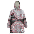 Essendon Bombers NAIDOC Week 2026 Wearable Blanket Hoodie Australian Aboriginal Dot Art Dreamtime Pattern Style