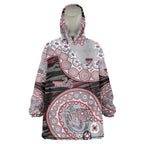 Essendon Bombers NAIDOC Week 2026 Wearable Blanket Hoodie Australian Aboriginal Dot Art Dreamtime Pattern Style