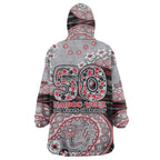 Essendon Bombers NAIDOC Week 2026 Wearable Blanket Hoodie Australian Aboriginal Dot Art Dreamtime Pattern Style