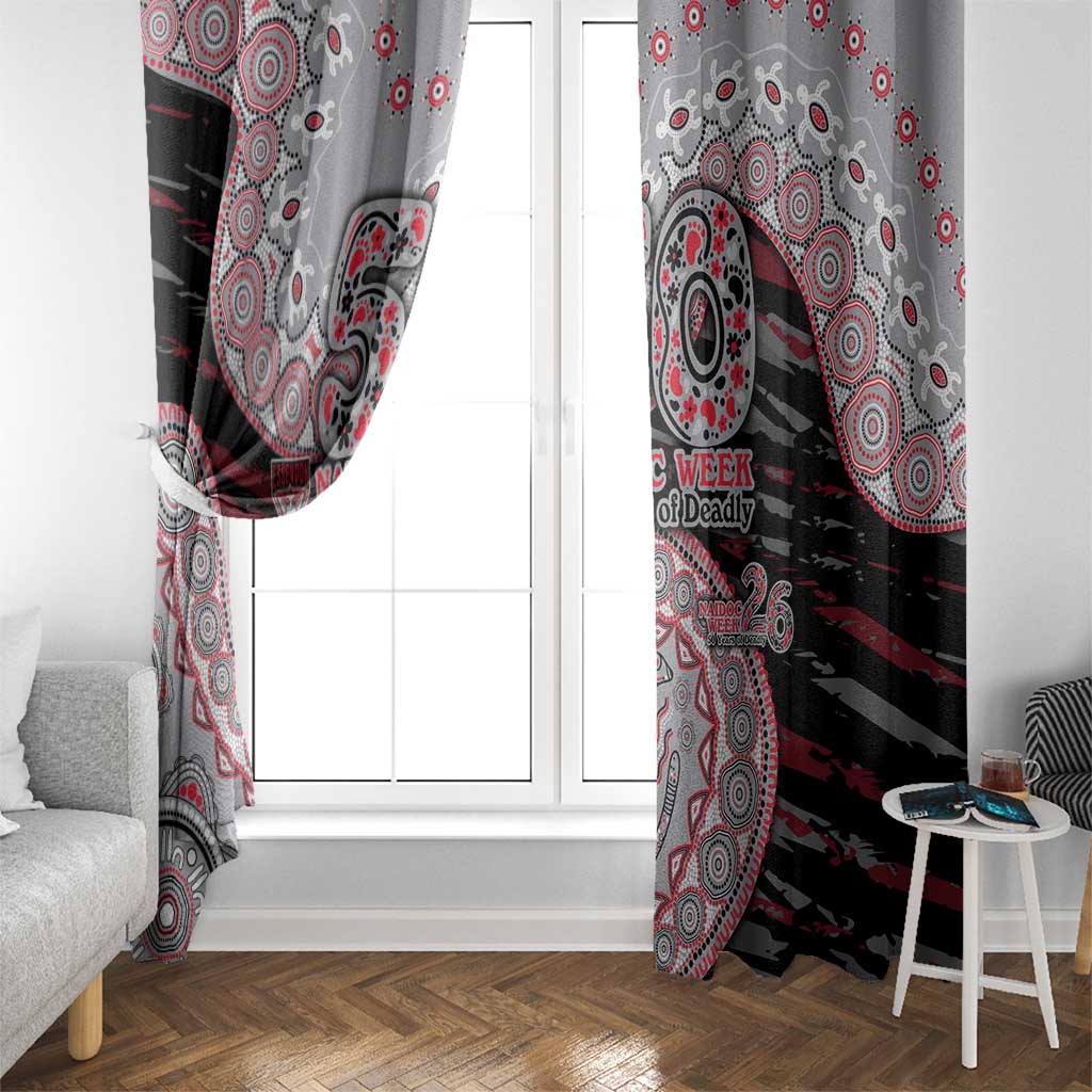 Essendon Bombers NAIDOC Week 2026 Window Curtain Australian Aboriginal Dot Art Dreamtime Pattern Style