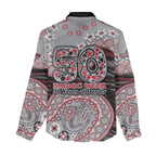 Essendon Bombers NAIDOC Week 2026 Women Casual Shirt Australian Aboriginal Dot Art Dreamtime Pattern Style