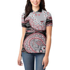 Essendon Bombers NAIDOC Week 2026 Women Polo Shirt Australian Aboriginal Dot Art Dreamtime Pattern Style