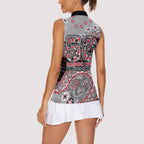 Essendon Bombers NAIDOC Week 2026 Women Sleeveless Polo Shirt Australian Aboriginal Dot Art Dreamtime Pattern Style