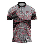 Essendon Bombers NAIDOC Week 2026 Zipper Polo Shirt Australian Aboriginal Dot Art Dreamtime Pattern Style