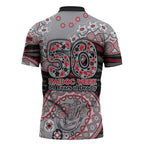 Essendon Bombers NAIDOC Week 2026 Zipper Polo Shirt Australian Aboriginal Dot Art Dreamtime Pattern Style
