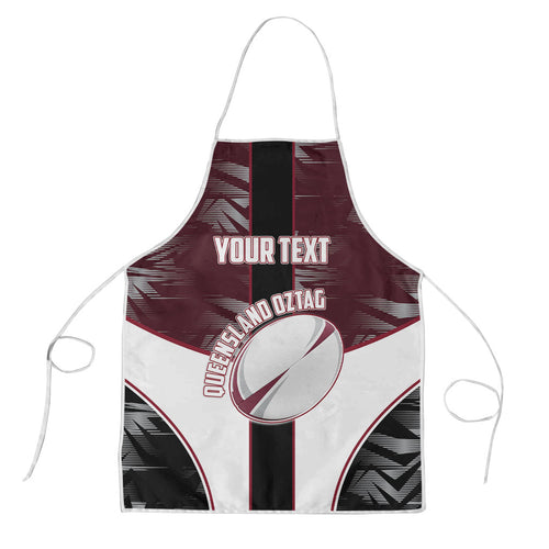 Personalized Queensland Oztag Apron Abstract Geometric Pattern Sports