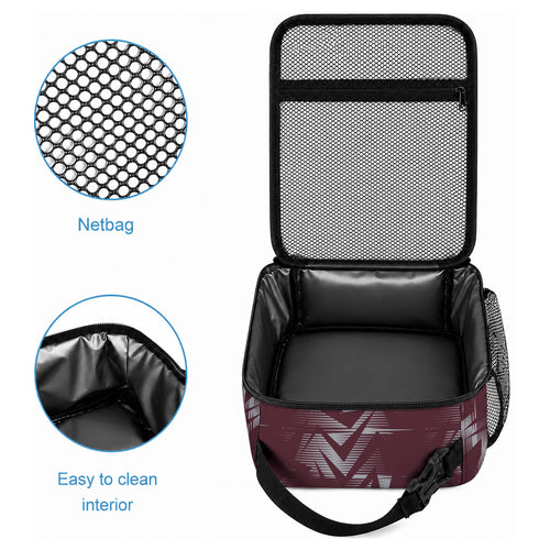 Personalized Queensland Oztag Lunch Bag Abstract Geometric Pattern Sports